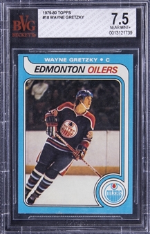 1979-80 Topps #18 Wayne Gretzky Rookie Card – BVG NM+ 7.5